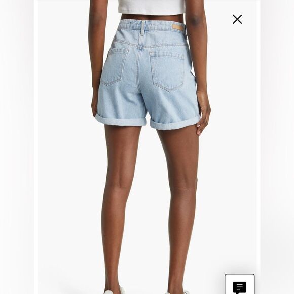 NWT Blank NYC Perry Mom Jean Shorts  high rise Women’s Sz 27 - Picture 3 of 8